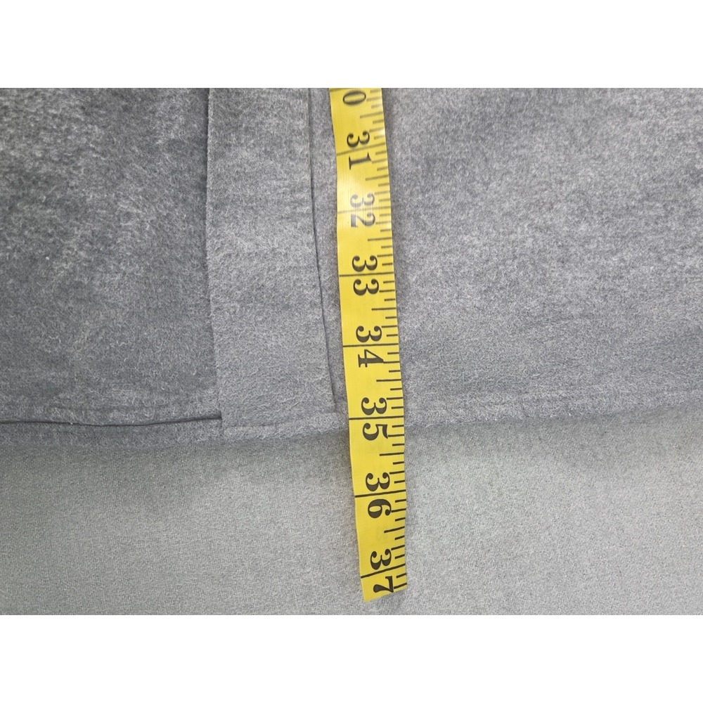 LL Bean Vintage Flannel Shirt Mens L TALL Chamois Cloth Fleece Heavyweight Gray - Picture 7 of 8